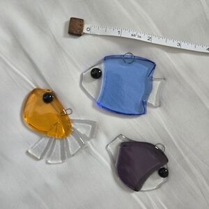 ⭐️Colorful Blown Glass Fish Ornaments⭐️